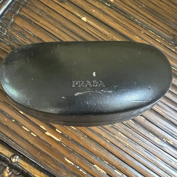 PRADA Unisex Oversized Aviator Sunglasses SPR 75G with Prada Sunglass Case - Picture 9 of 10